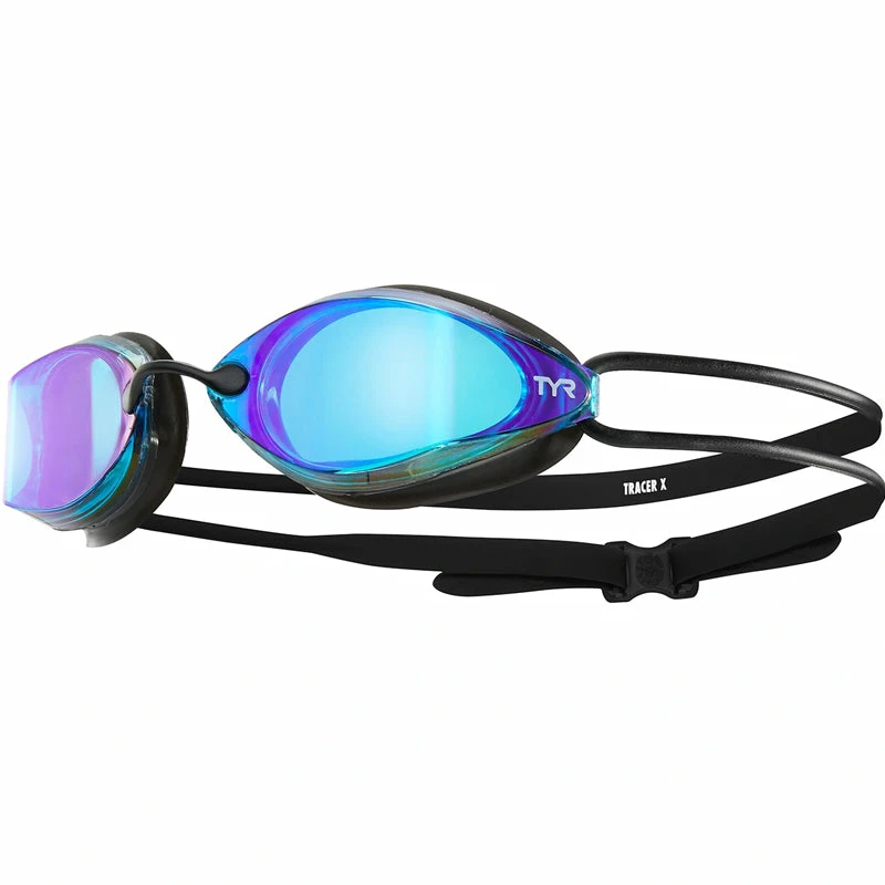 TYR - Tracer-X Racing Mirrored Goggles - Blue/Black 3 TYR - Tracer-X Racing Mirrored Goggles - Blue/Black