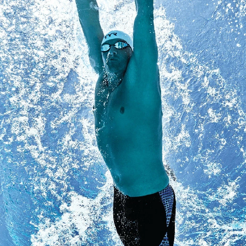 TYR - Tracer-X Racing Mirrored Goggles - Blue/Black 8 TYR - Tracer-X Racing Mirrored Goggles - Blue/Black - Image 6