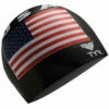 TYR - USA Silicone Cap - Black -UK Swimsuit Sales 2024 tyr usa silicone cap black 1