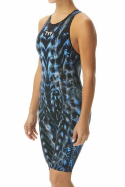 TYR - Venzo™ Genesis Open Back Ladies Swimsuit - Steel Blue -UK Swimsuit Sales 2024 tyr venzo genesis open back ladies swimsuit steel blue 10