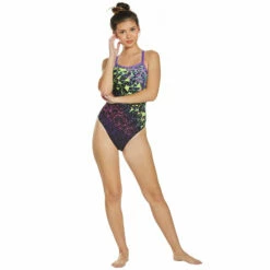 TYR - Orion Diamondfit Ladies Swimsuit - Lime/Multi -UK Swimsuit Sales 2024 tyr womens orion diamondfit swimsuit dur 697 5