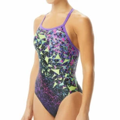 TYR - Orion Diamondfit Ladies Swimsuit - Lime/Multi -UK Swimsuit Sales 2024 tyr womens orion diamondfit swimsuit dur 697 6