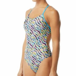 TYR - Zazu Cutoutfit Ladies Swimsuit - Pink/Blue -UK Swimsuit Sales 2024 tyr zazu cutoutfit ladies swimsuit pink blue 6