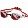 Vorgee - Stealth MK2 Mirrored Lens Goggle White/Red -UK Swimsuit Sales 2024 vorgee stealth mk2 rainbow mirrored lens white red