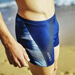 Zone3 - Cosmic 3.0 Mens Jammers (Navy Blue/White) -UK Swimsuit Sales 2024 zone3 cosmic 3 0 mens jammers navy blue white 4
