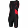 Zone3 - Men's Activate Trisuit - Black/Red -UK Swimsuit Sales 2024 zone3 mens activate trisuit black red 1