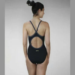 Zone3 - Women's Iconic Bound Back Swimsuit (Black/Gold) -UK Swimsuit Sales 2024 zone3 womens iconic bound back swimsuit black gold 3