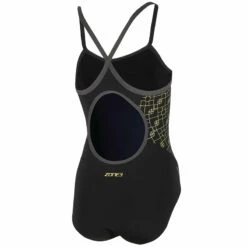 Zone3 - Women's Iconic Bound Back Swimsuit (Black/Gold) -UK Swimsuit Sales 2024 zone3 womens iconic bound back swimsuit black gold 5